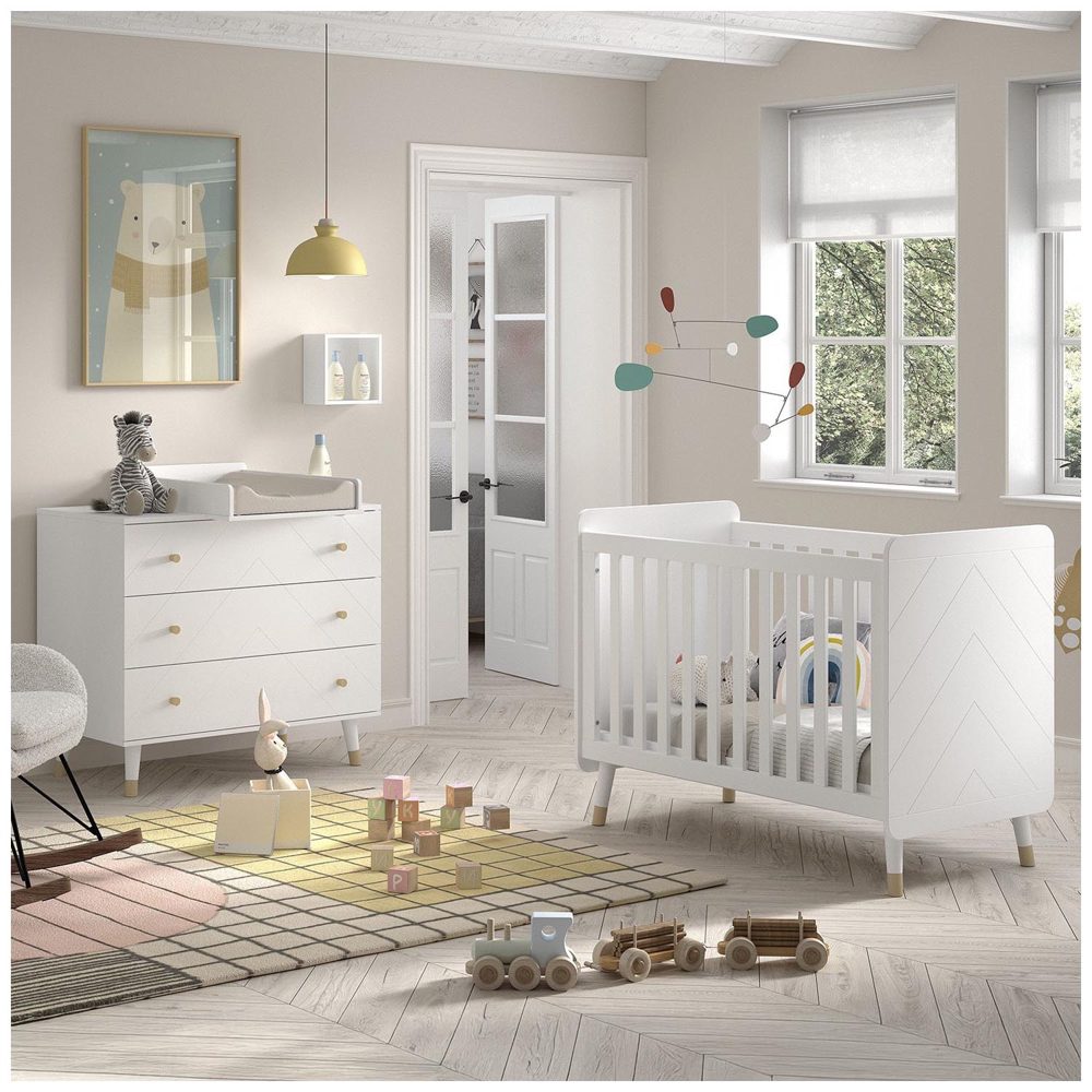 Jaxx 2-delige babykamer Billy - White