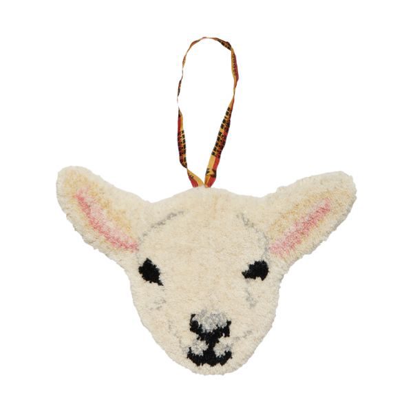 Doing Goods Woolly Lamb Gift Hanger - Off White