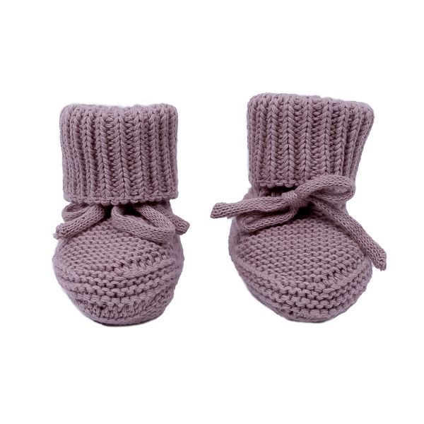Lodger Knit Slofjes - 0-6 mnd - Rose