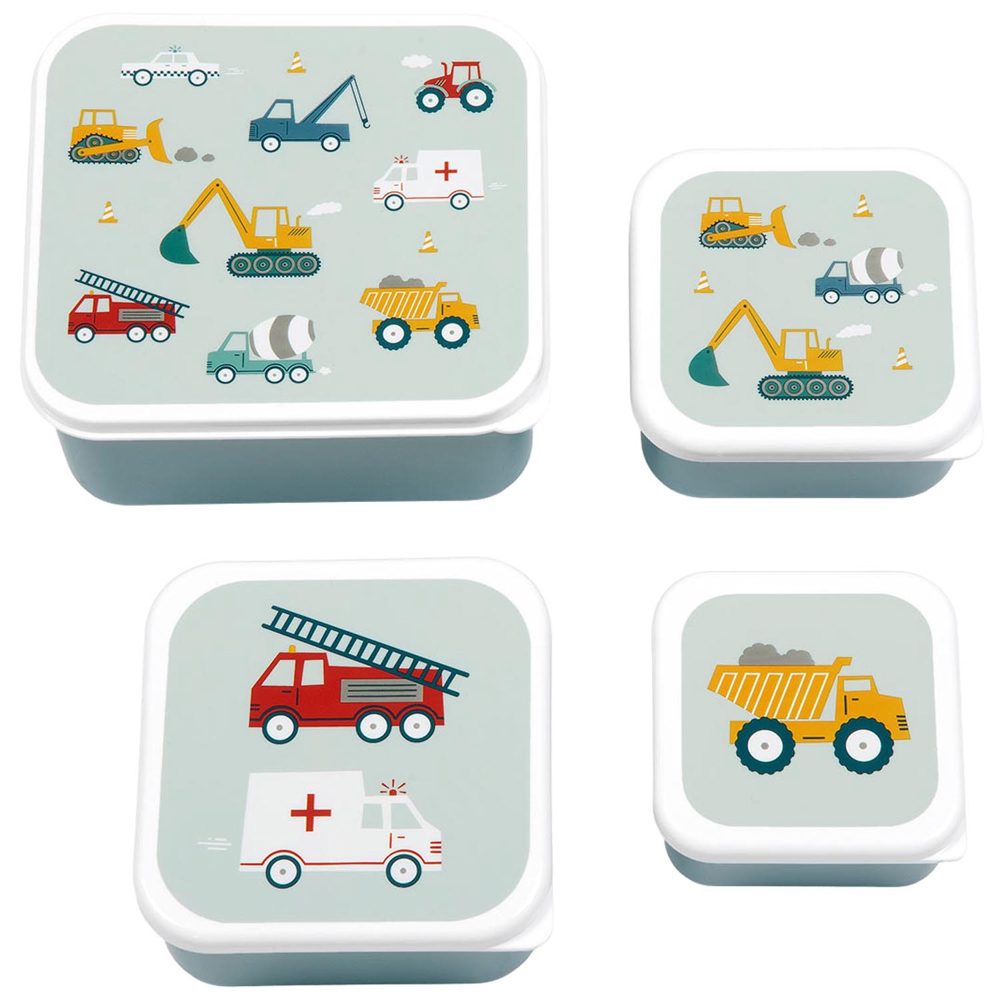 A Little Lovely Company snackbox auto - Light Blue
