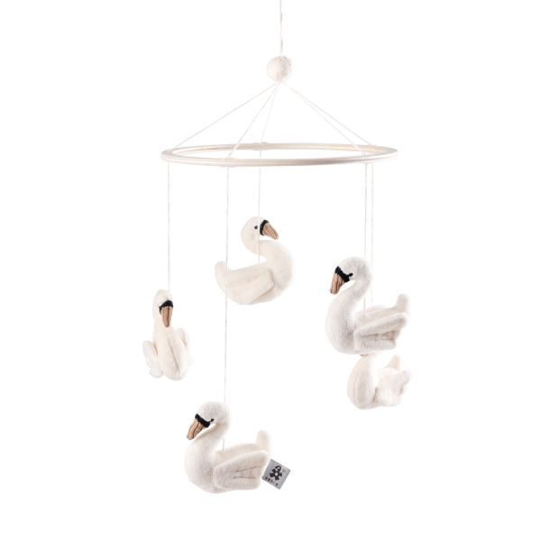 Sebra Baby Mobile – Swans