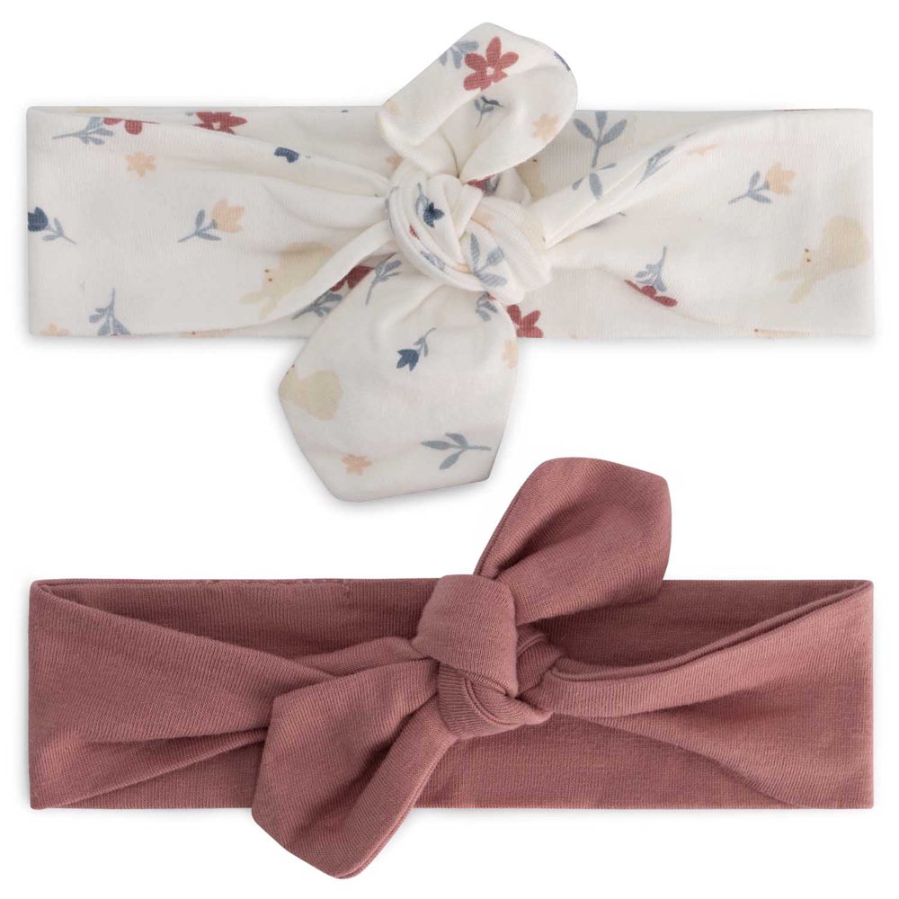 Prénatal newborn haarbanden 2-pack - Ivory White