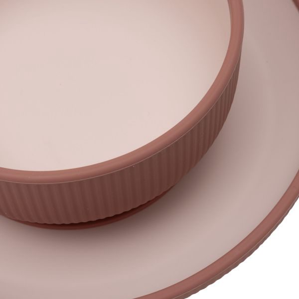 Jollein Kinderserviesset - Siliconen - Blush Shades – foto 3