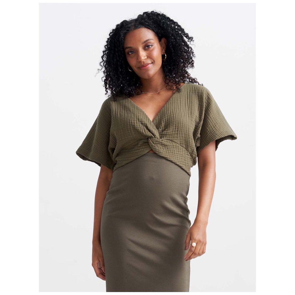 Prénatal zwangerschapstop - Dark Leaf Green