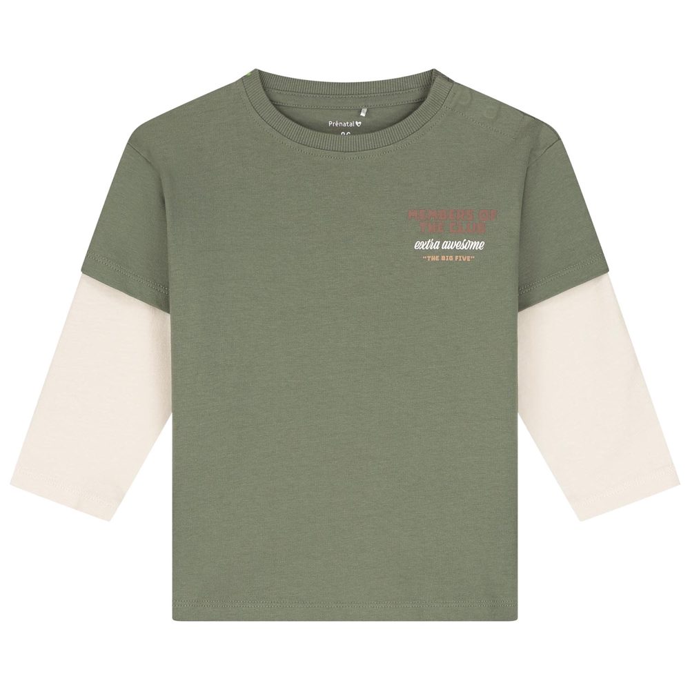 Prénatal peuter shirt - Light Khaki Green