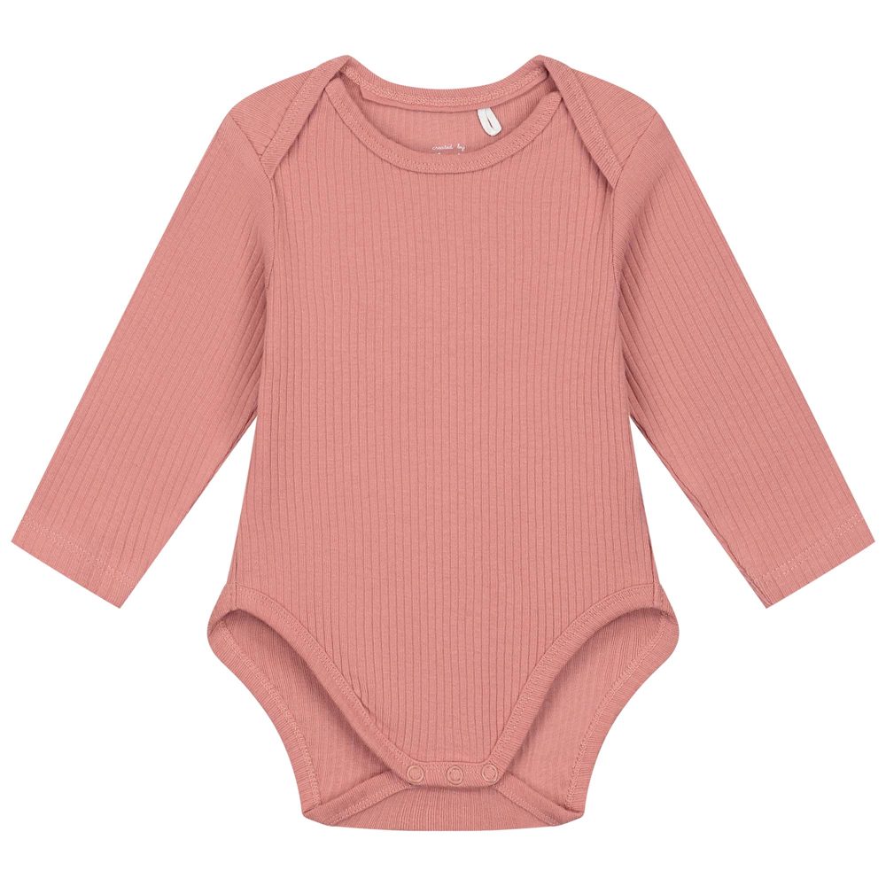Prénatal romper rib - Dark Pink
