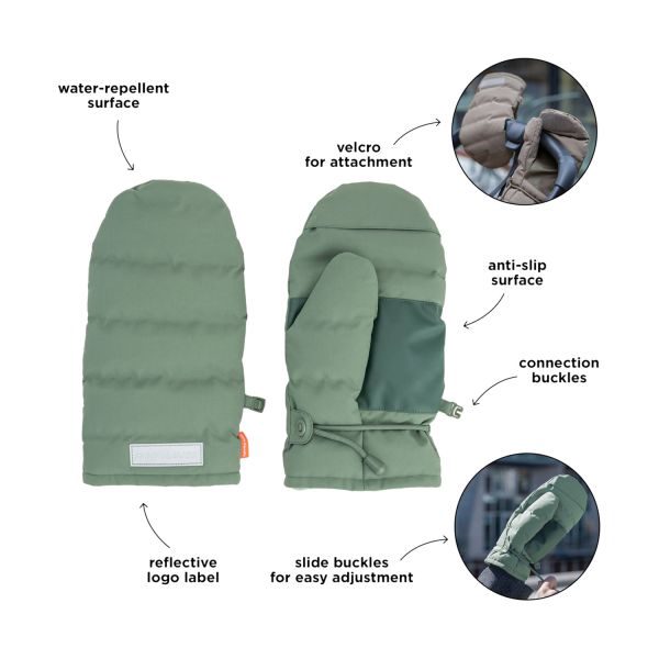 Done By Deer Kinderwagen Handschoenen - Green – foto 4