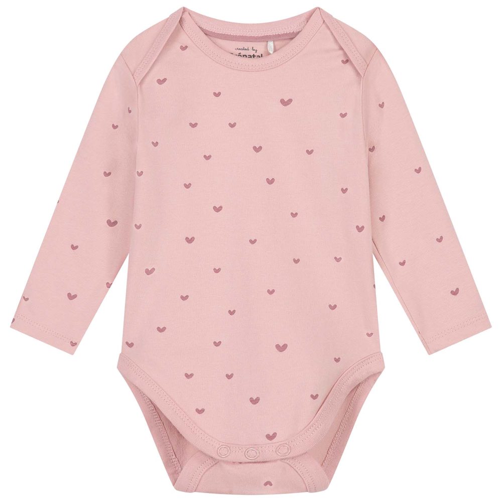 Prénatal romper hartjes - Pink