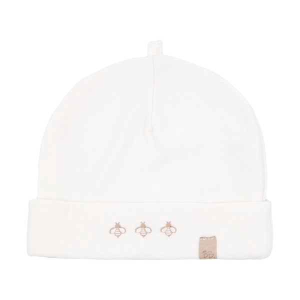 Bamboom Muts Bees - Cream - Maat S (0-4M)