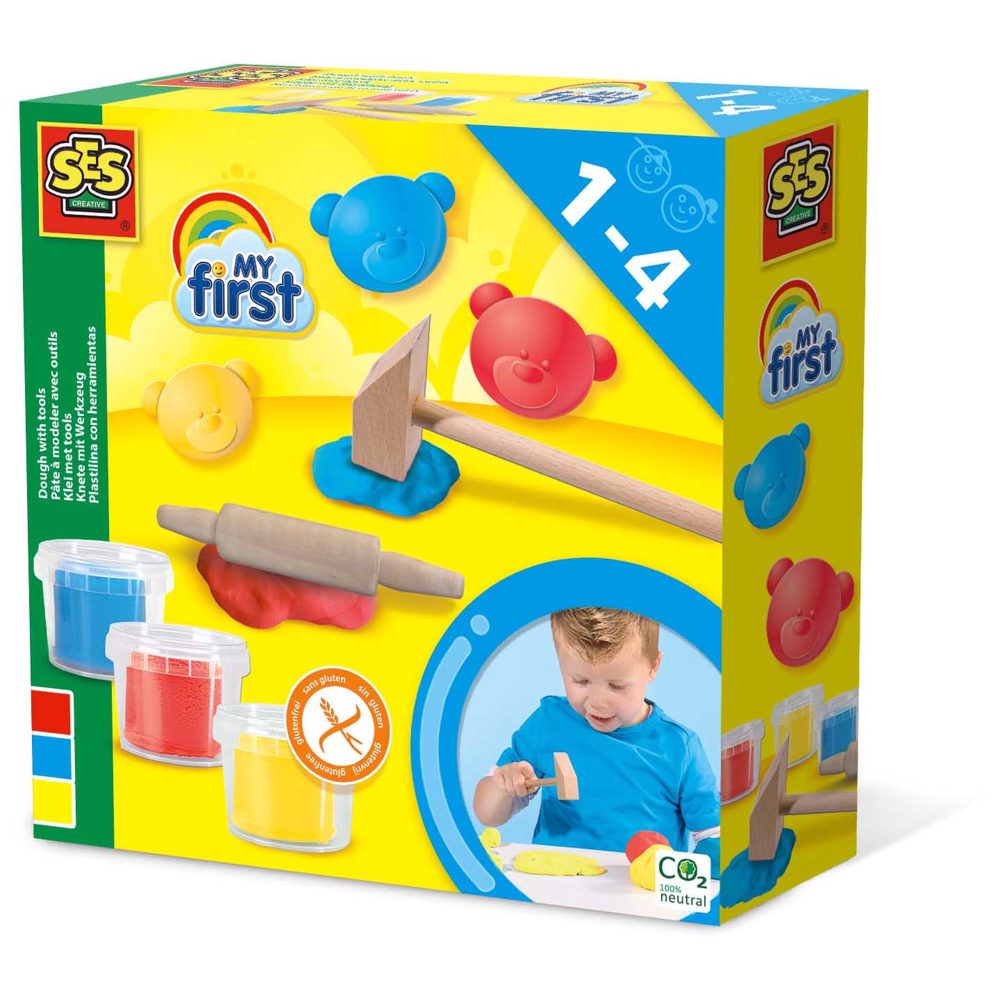 SES My First klei met tools 3x 90 gram - Multi