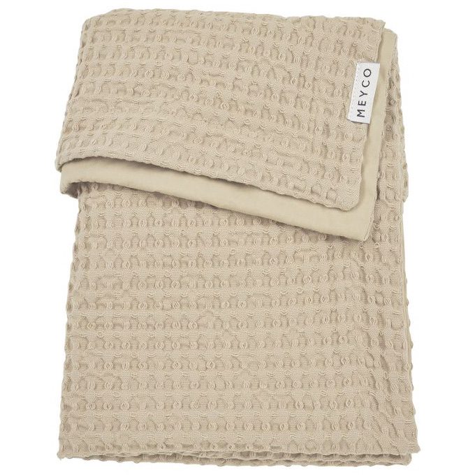 Meyco wiegdeken wafel - Sandbrown