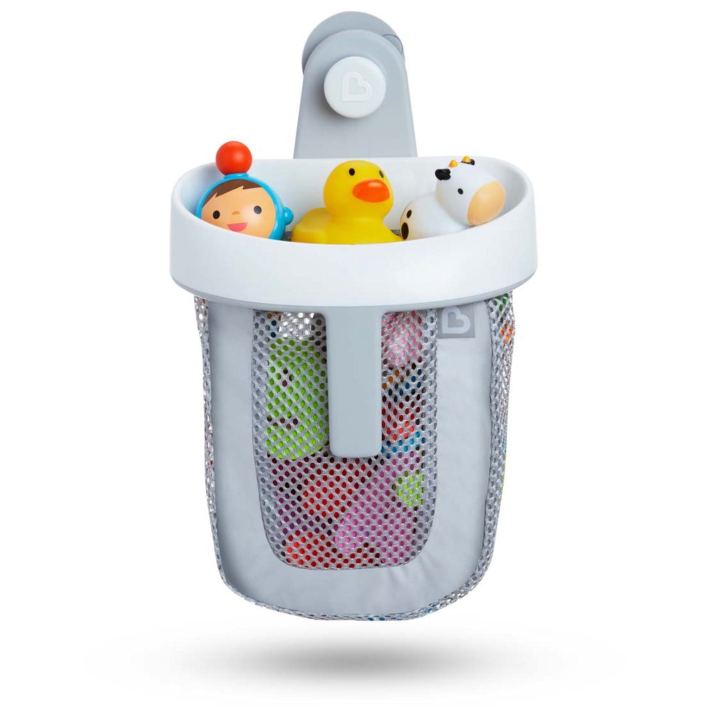 Munchkin super scoop bath toy/organizer - Grey