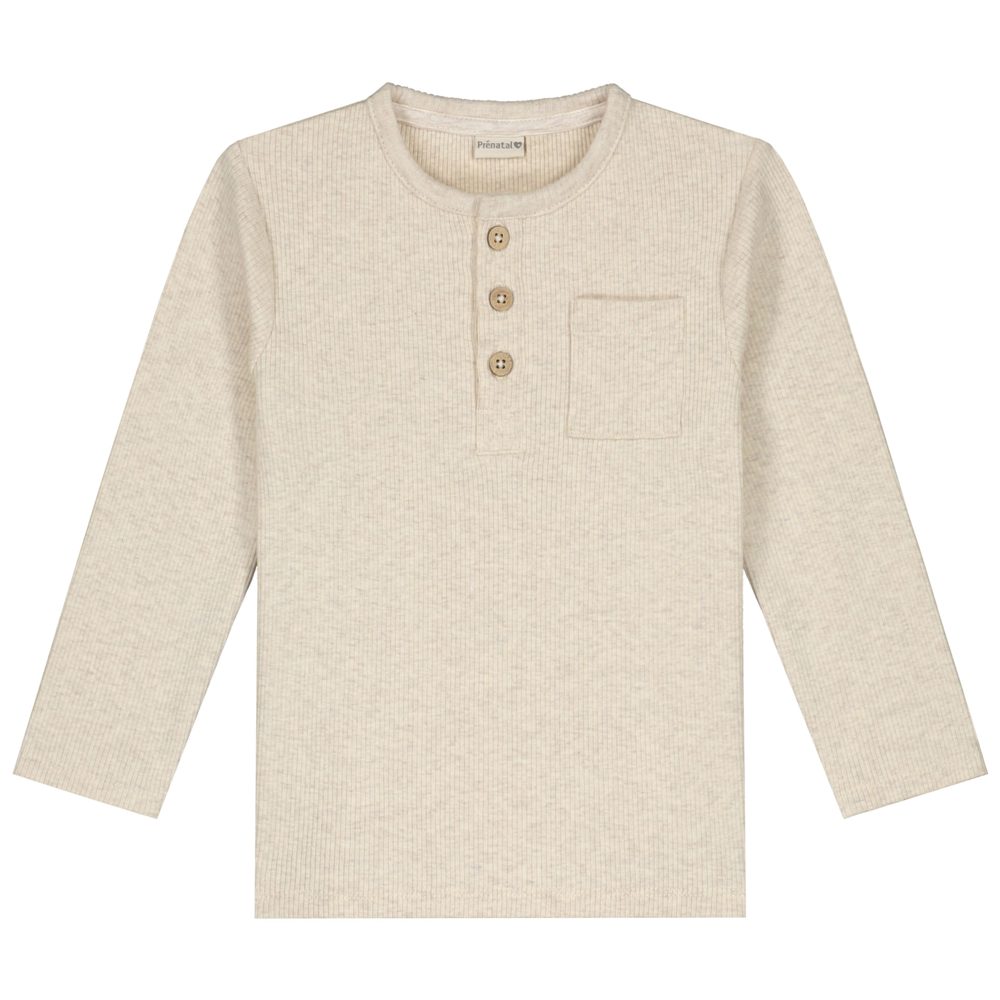 Prénatal baby shirt - Soft Brown Melange