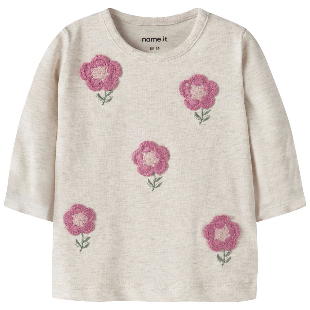 Name it baby shirt - Mid Ecru Melange