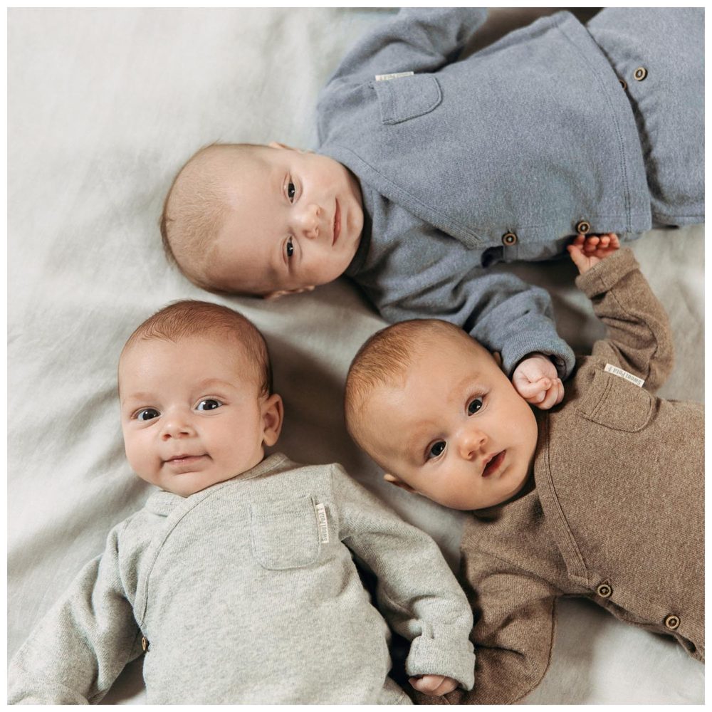 Sweet Petit Mini overslagshirt - Soft Blue Grey – foto 4