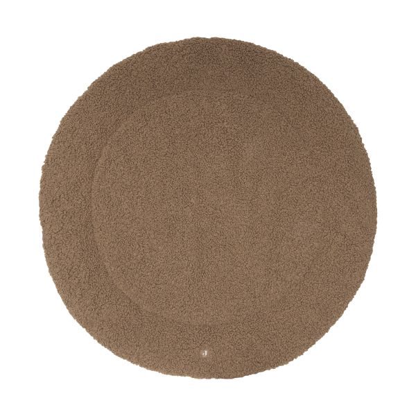 Jollein Curlé Rond Boxkleed - Ø 95 cm - Dark Hazel