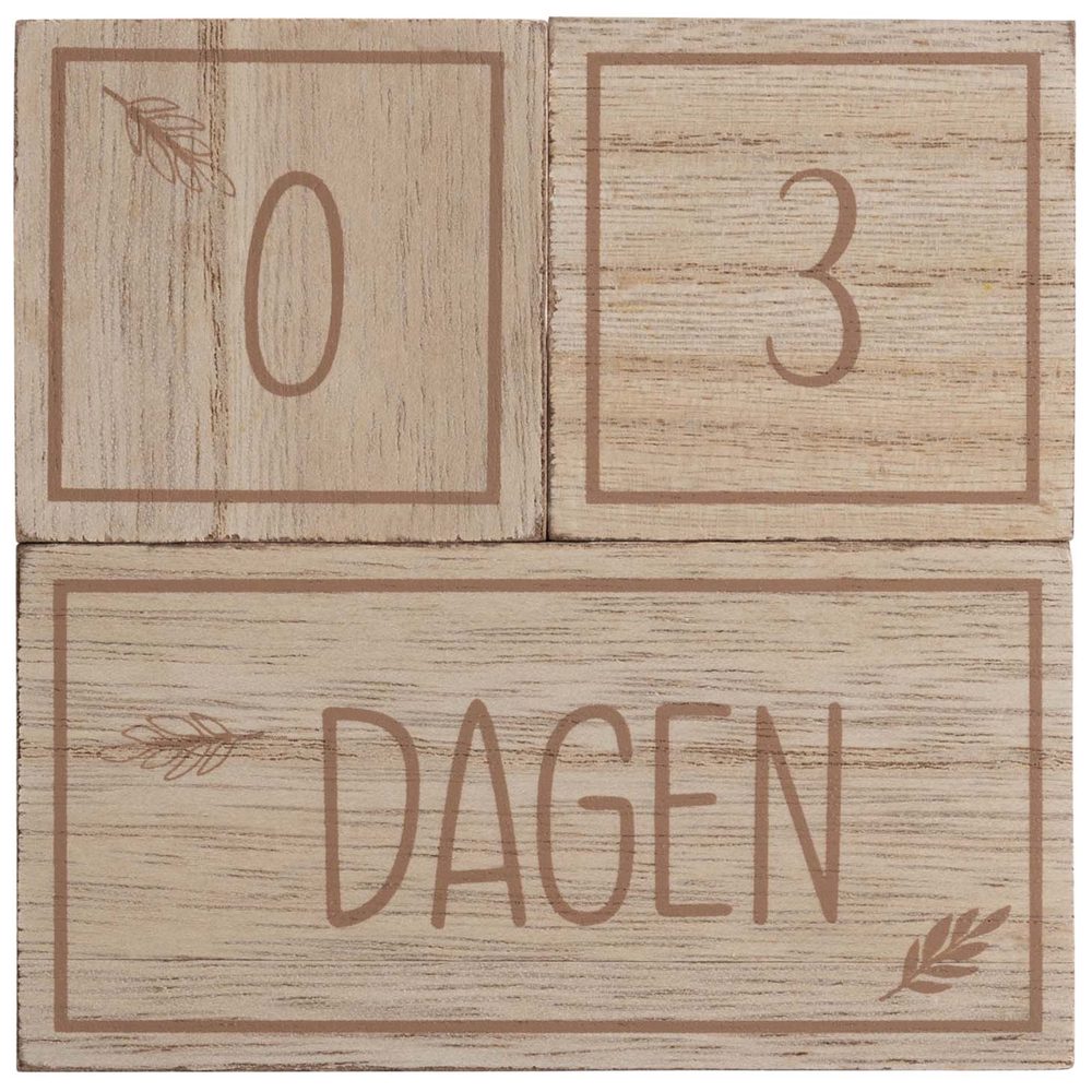 Prénatal milestone blokken hout - Brown – foto 2