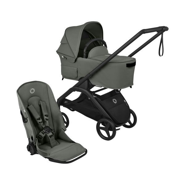 Bugaboo Dragonfly Plus Kinderwagen 2-in-1 - Black/Forest Green