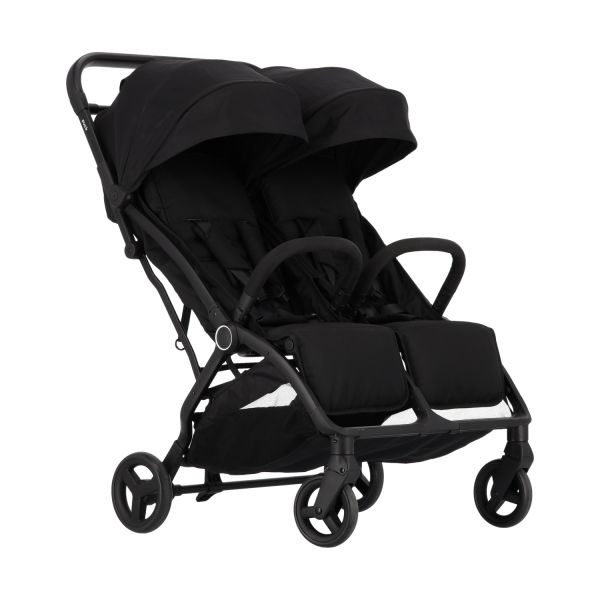 Puck Tweelingbuggy Compleet - Nicky - Zwart