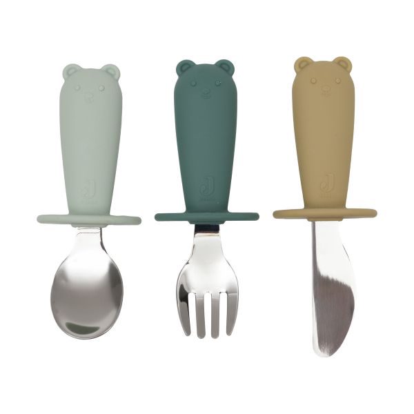 Jollein Bestekset Siliconen - Jade Shades