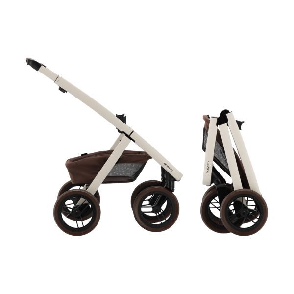Dubatti Two E2 Kinderwagen 2-in-1 - Chalk-Brown / Walnut Brown – foto 7