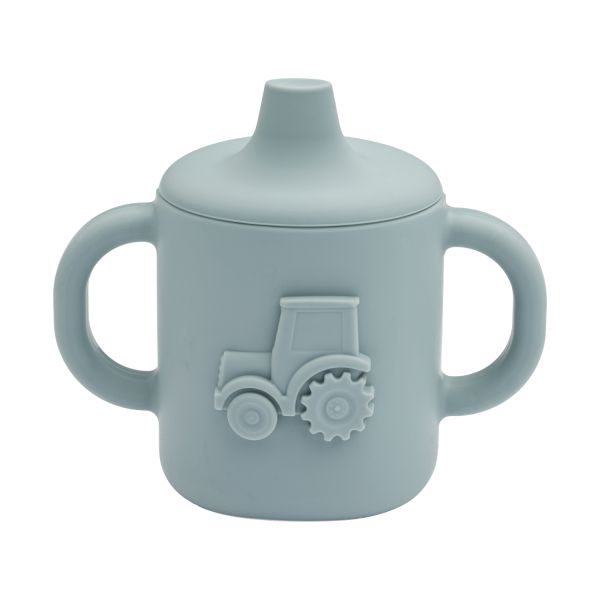 Liewood Amelio Sippy Cup - Tractor - Blue
