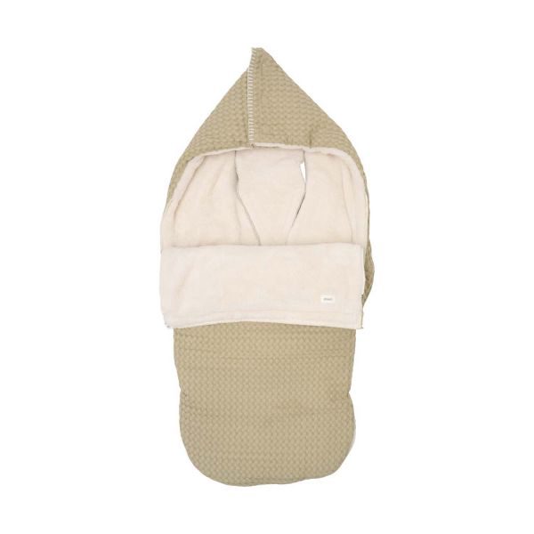 Koeka Oslo Buggy Voetenzak - Wafel/Teddy - Olive