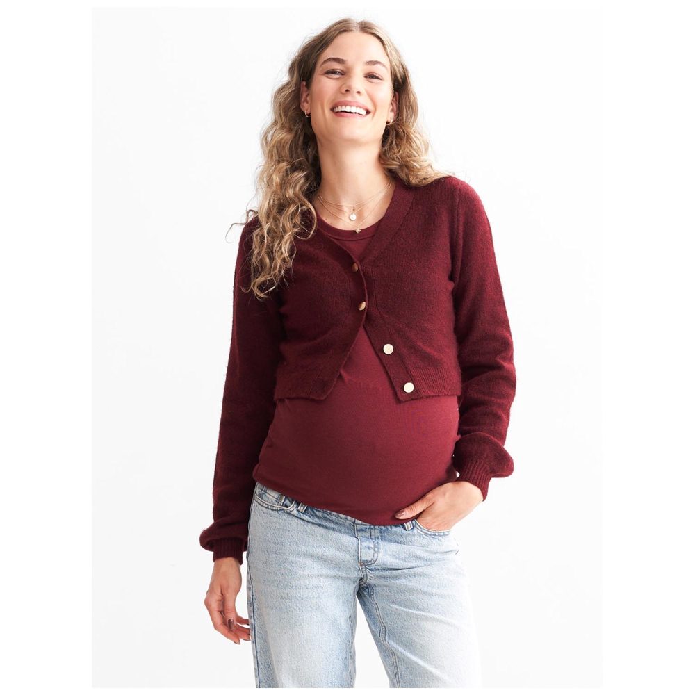 Prénatal zwangerschapsvest - Burgundy Red