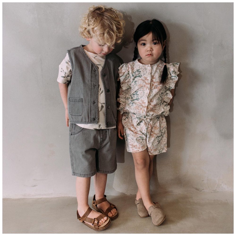 Sweet Petit peuter short Raf - Light Grey Denim – foto 5