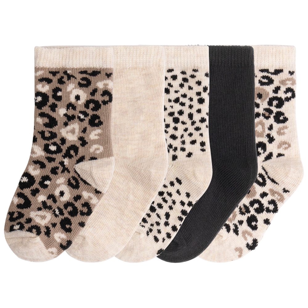 Prénatal sokken 5 paar - Light Brown Melange