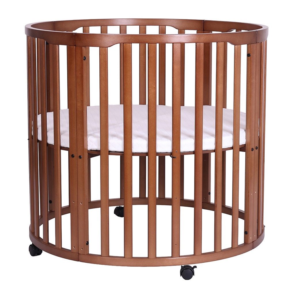 Prénatal ronde box Billy - Walnut