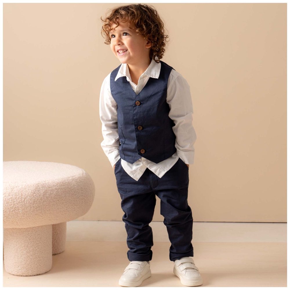 Prénatal peuter broek - Dark Bluegrey – foto 10