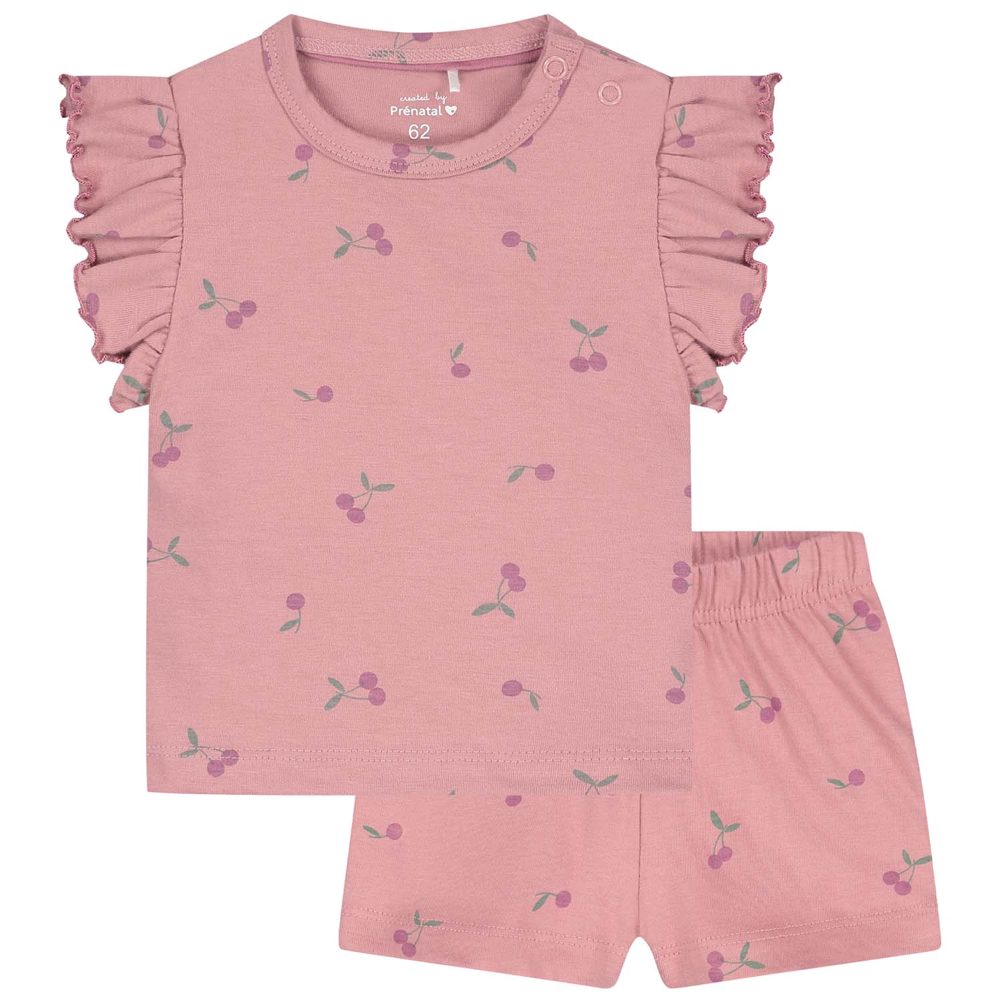 Prénatal baby shortama kers - Violet Pink