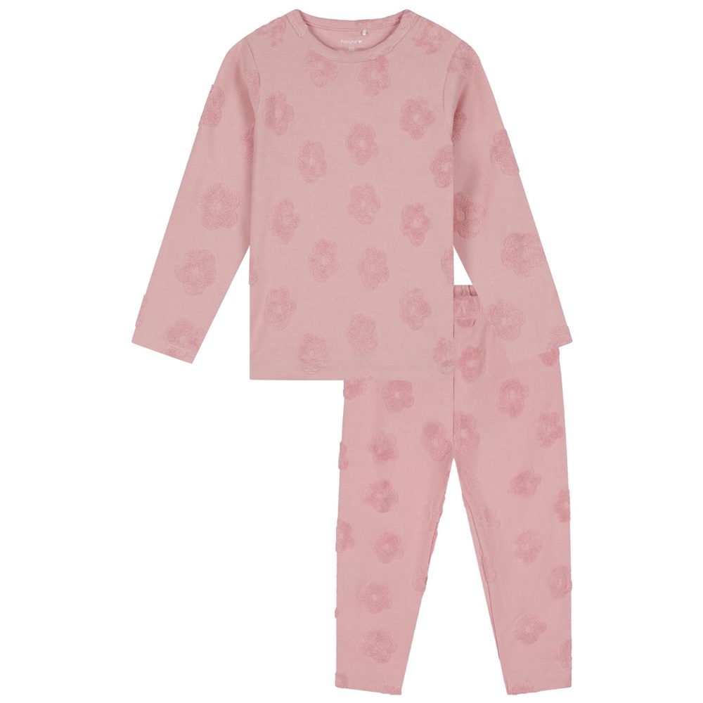 Prénatal peuter pyjama terry flower - Pink