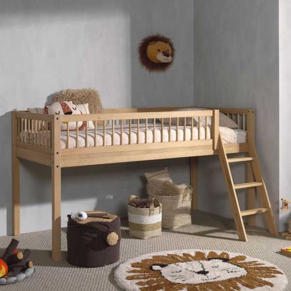 Vipack Forrest Halfhoogslaper - 90 x 200 cm - Eik