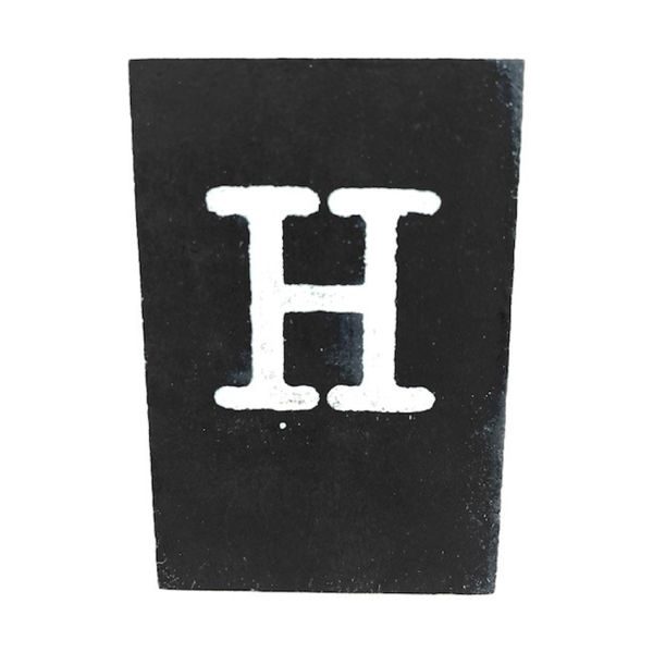 CottonCounts Letter H - Zwart