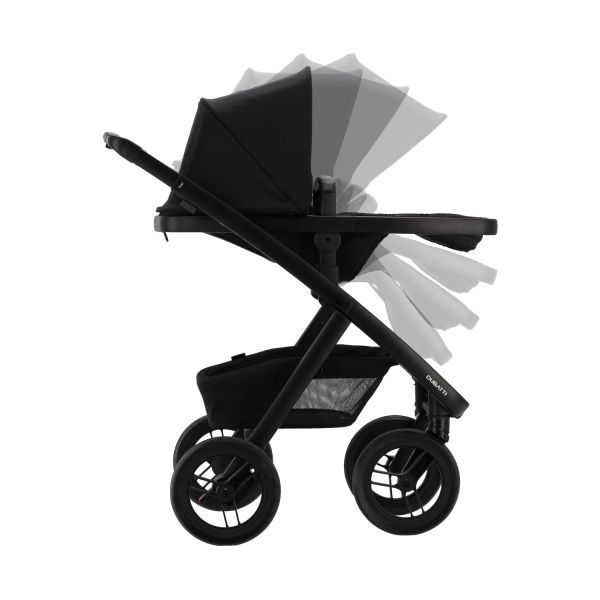 Dubatti Two E2 Kinderwagen 2-in-1 - Black / Pitch Black – foto 4