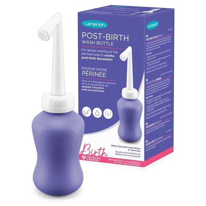 Lansinoh Peri bottle Spoelfles 360 ml - Purple