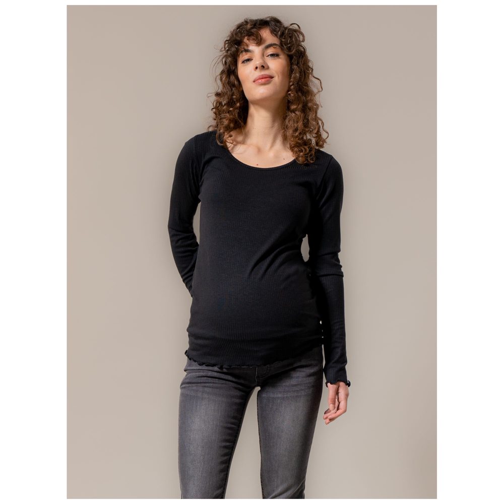 Prénatal zwangerschapsshirt - Black