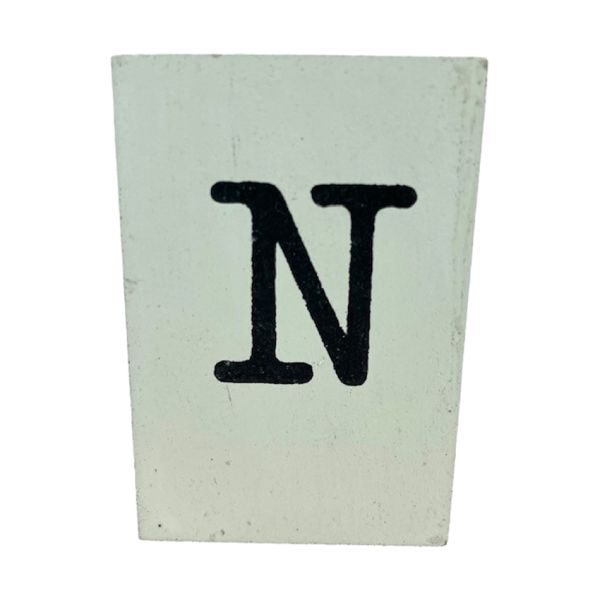 CottonCounts Letter N - Wit