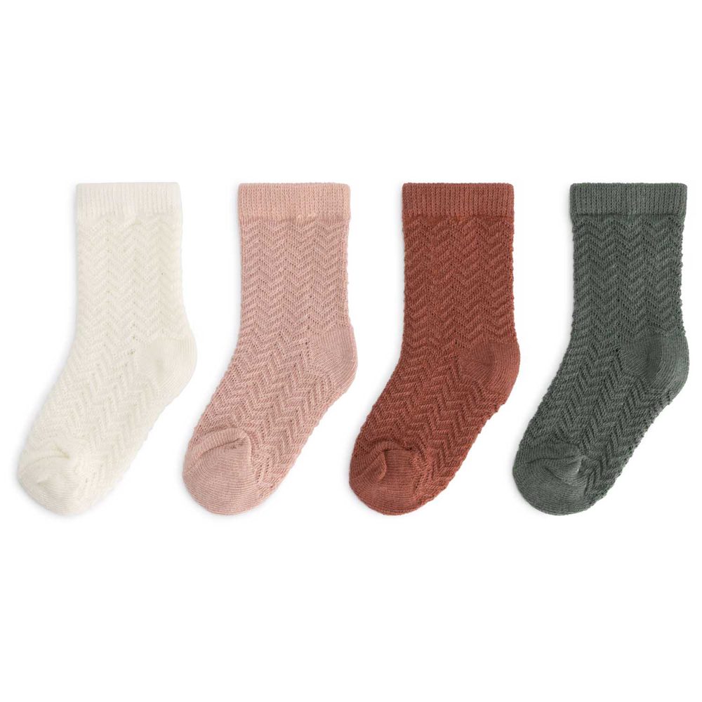 Prénatal kinder sokken 4 paar - Dark Off-White