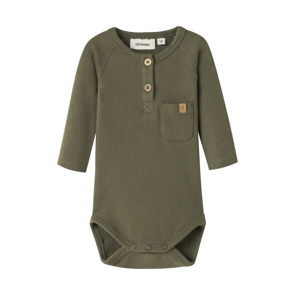 Lil Atelier Romper - Winter Moss - Mt. 62