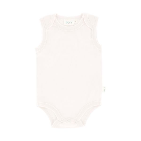DAY Romper Mouwloos - Off White - Mt. 50/56