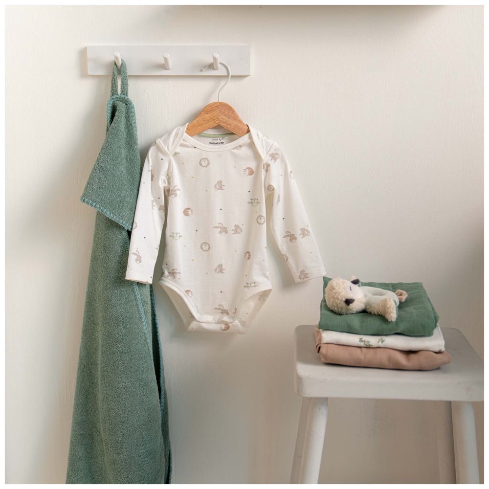 Prénatal romper Kleine Vriendjes - Ivory White – foto 4