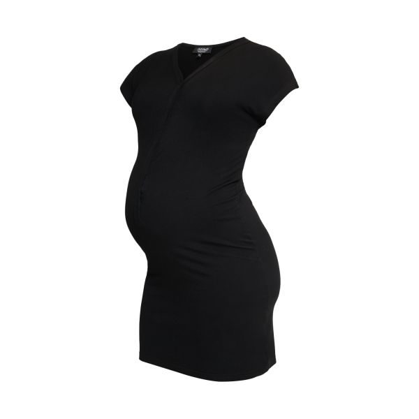 Het Bevallingsjurkje Bamboo - S / M - Black