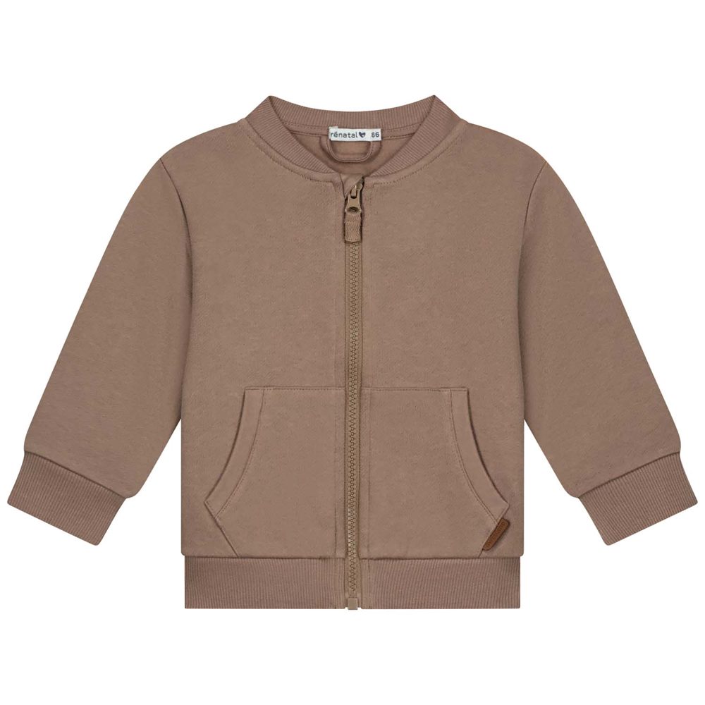Prénatal baby vest - Light Mud Brown
