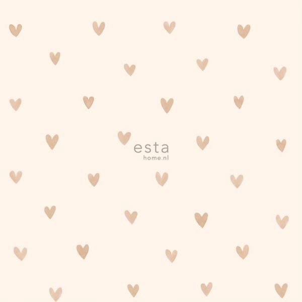 Estahome Hartjes Behang - Goud/Beige