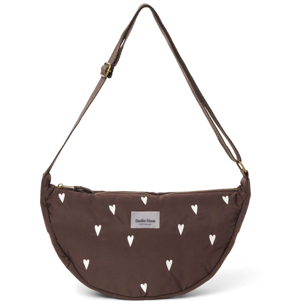 Studio Noos fanny pack - Puffy Brown Hearts