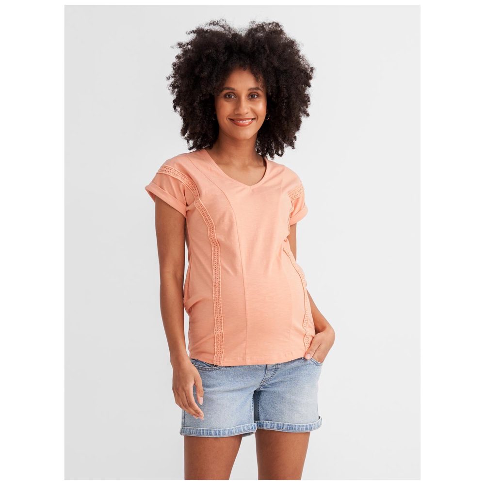 Prénatal zwangerschapsshirt - Light Salmon
