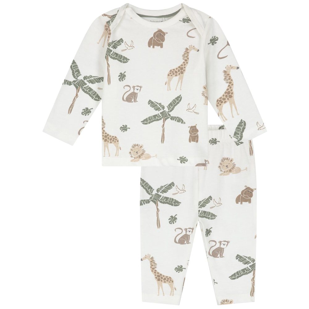 Prénatal baby pyjama jungle joy - Ivory White
